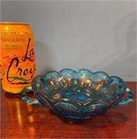 Blue Nappy Style Candy Dish