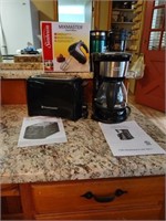 Small appliance lot and  travel mugs