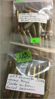 120 ROUNDS OF 223 REM VARIOUS BRASS  CALIBER OF