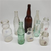 Flat of Antique Bottles