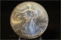 2001 1oz .999 Pure Silver Eagle