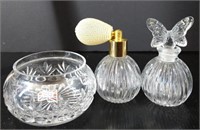 Crystal Dish, Glass Perfume