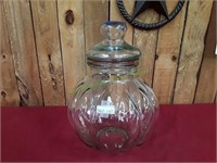 Glass Cookie Jar w/ Lid