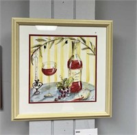 FRAMED WINE ARTWORK