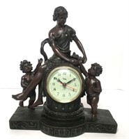 Crosa Composite Figural Mantle Clock