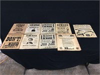 Reproduction Wanted Posters