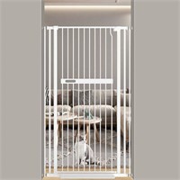 55.11" Tall Cat Gate 30.11-33.07" Wide Safety Wh