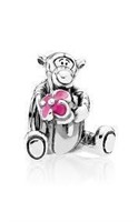 PANDORA DISNEY TIGER CHARM PINK ENAMEL ( IN