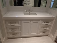 Single Vanity with water works Hardware