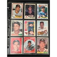 9 Vintage Signed Baseball Cards