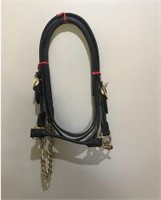 LEATHER COW SHOW HALTER
