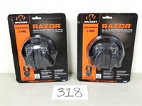 2 New $43 Walker's Razor Slim Electronic Muffs