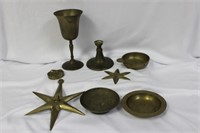 Lot of 8 Brass Items