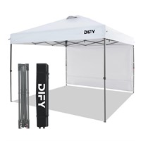 DIFY 10x10 Durable Pop Up Canopy with 1 Removable