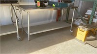 30" X 6 Ft Stainless Steel Table