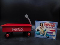COCA-COLA WAGON AND DIE CAST SCOOTER