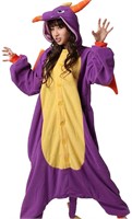 ($44) Lifeye Unisex Purple Dragons Pajamas,M