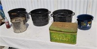 Cold  packers no lids old ice cream cylinder &