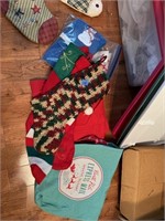 Assorted Christmas Stockings & Linens