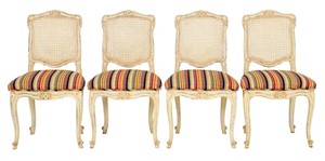 French Provincial Style Dining Chairs, 4