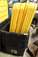 9 HEAVY DUTY PLASTIC TOTES W/ LIDS 30x20