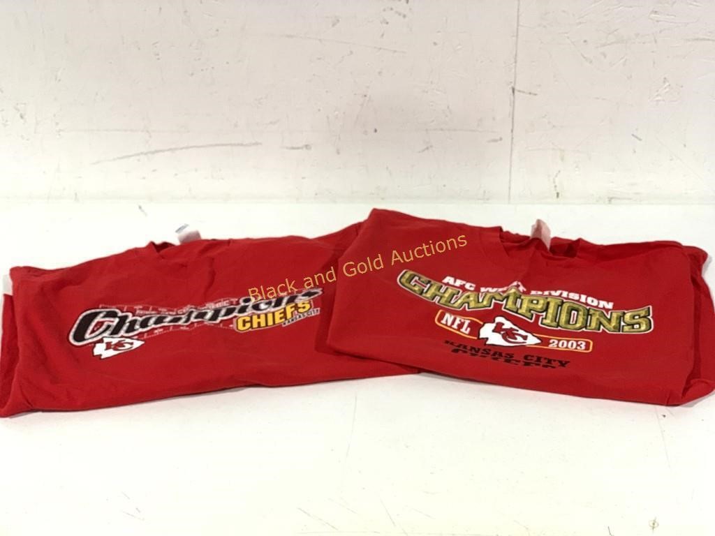 KC Chiefs 2003 AFC West Champion Shirts