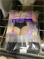 Hanes Women's 6 Pack Core Cotton Brief Panty,