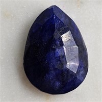 CERT 7.95 Ct Madagascar Faceted Blue Sapphire, Pea