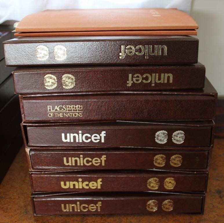 Unicef Stamp Books w/ Stamp Collection #2