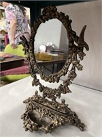 Modern cast iron vanity mirror
