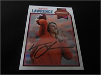 Trevor Lawrence signed ROOKIE football card COA