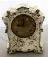 Ansonia porcelain mantle clock - AS IS