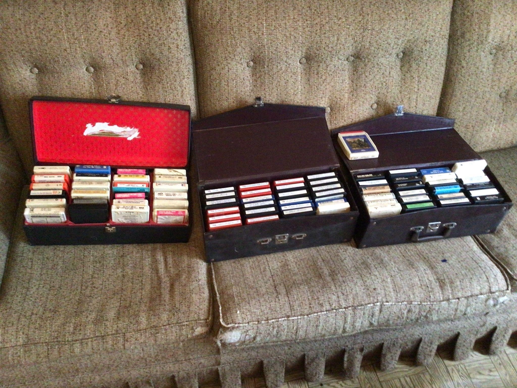 8 TRACK TAPES = 3 CASES