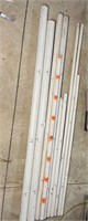 Various sizes of PVC pipe