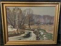 Fine Original "F. A . Barney" Signed Oil Painting