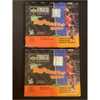 (2) 1996-97 Collectors Choice 10 Pack Basketball