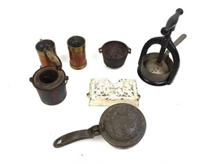 VINTAGE CAST IRON AND MORE COLLECTIBLES