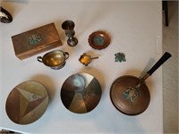 Vintage Mixed Metal collectibles lot, copper & mor