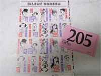 US STAMPS SILENT SCREEN MINT SHEET