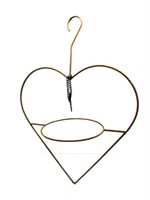 Metal Heart Shaped Hanger 29"T