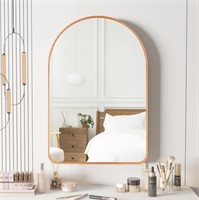 BROWN Edge Arched Wall Mirror 24"" x 36""