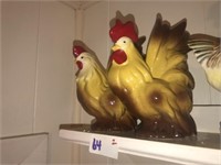Pr  of Vintage Chickens (Yellow)