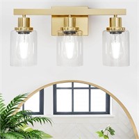 3 Light Gold Bathroom Light Fixtures