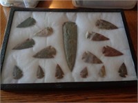 Arrowheads & Display Case