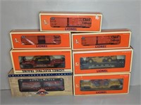 (7) LIONEL TRAIN CARS IN BOXES