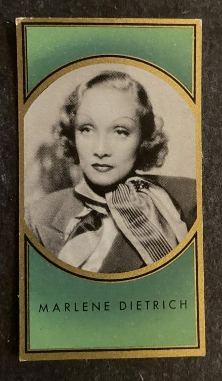 MARLENE DIETRICH: Antique Tobacco Card (1936)