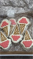 10 Pack Ice Cream Cone Dog Biscuit Cookies