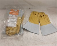 GLOVES - LEATHER - SIZE LARGE