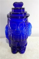 Cobalt Blue Peanut Jar 13"T