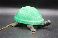 Green Glass Shell Tortoise Lamp